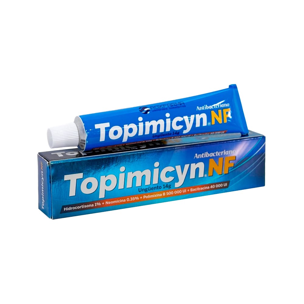 Topimicyn NF 1% + 0.35% + 500 000 UI + 40 000 UI Ungüento - Tubo 14 g