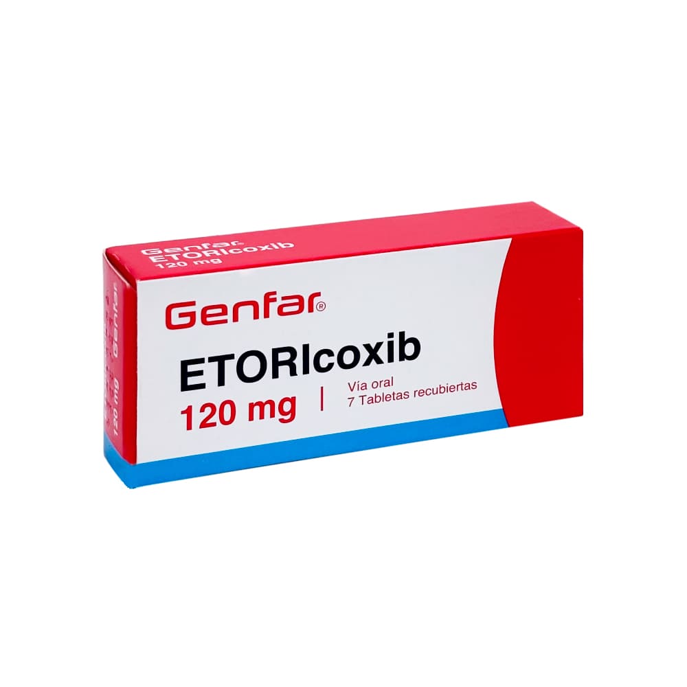 Etoricoxib 120 mg GF Tabletas Recubiertas - Caja 7 und