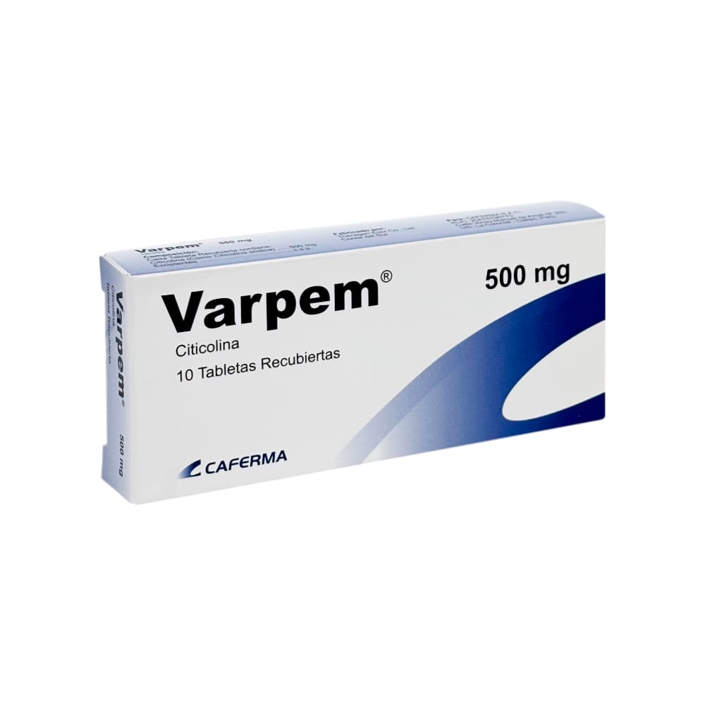 Varpem 500 mg Tabletas Recubiertas - Caja 10 und
