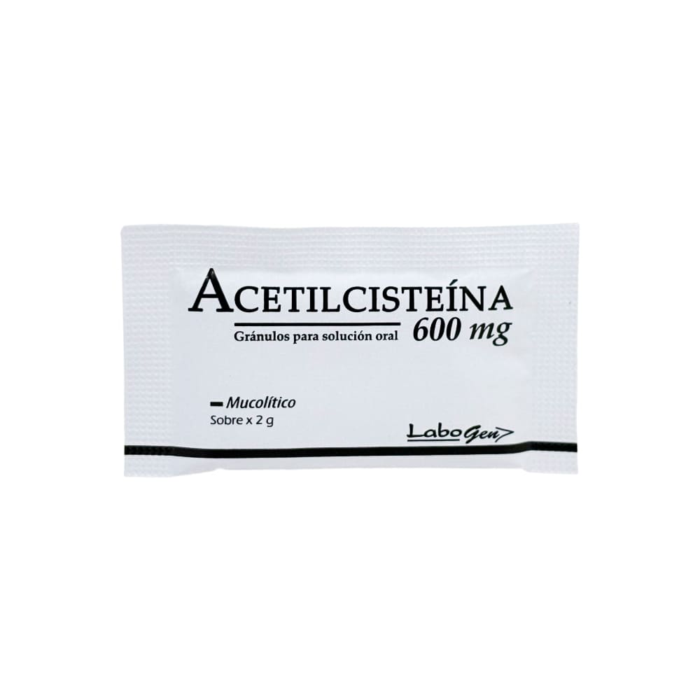 Acetilcisteína 600 mg VT Gránulos para Solución Oral - Sobre 2 g