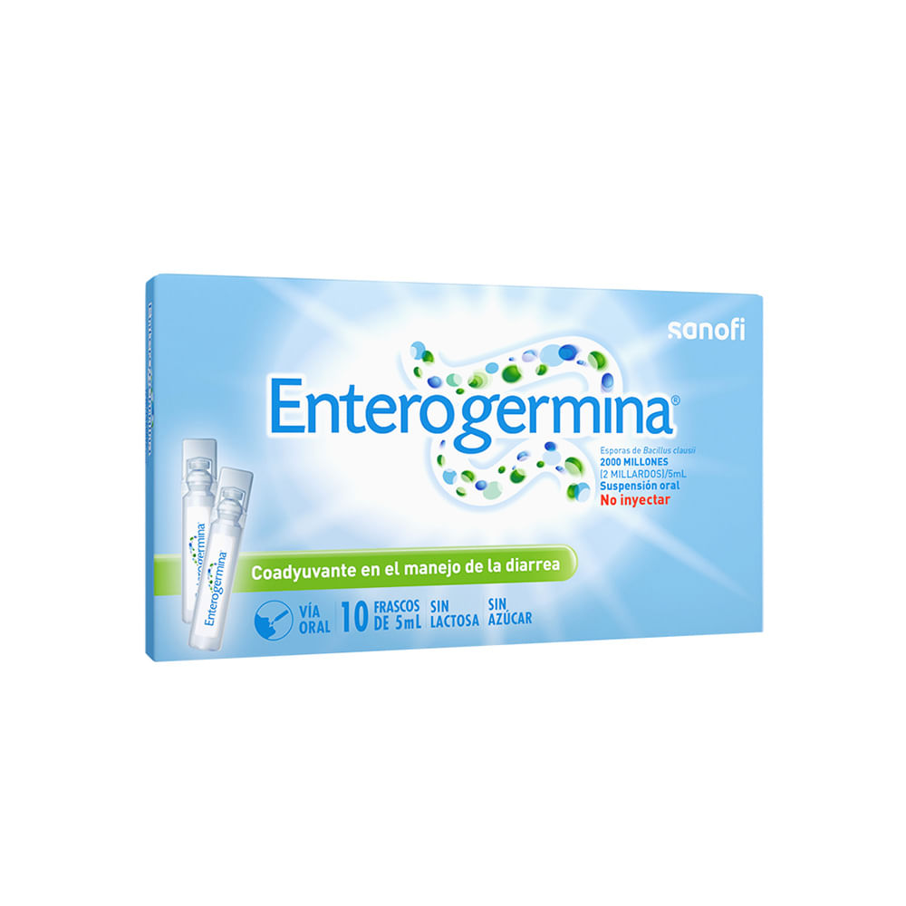 Enterogermina 2000 millones/5 ml Frascos Bebibles - Caja 10 und