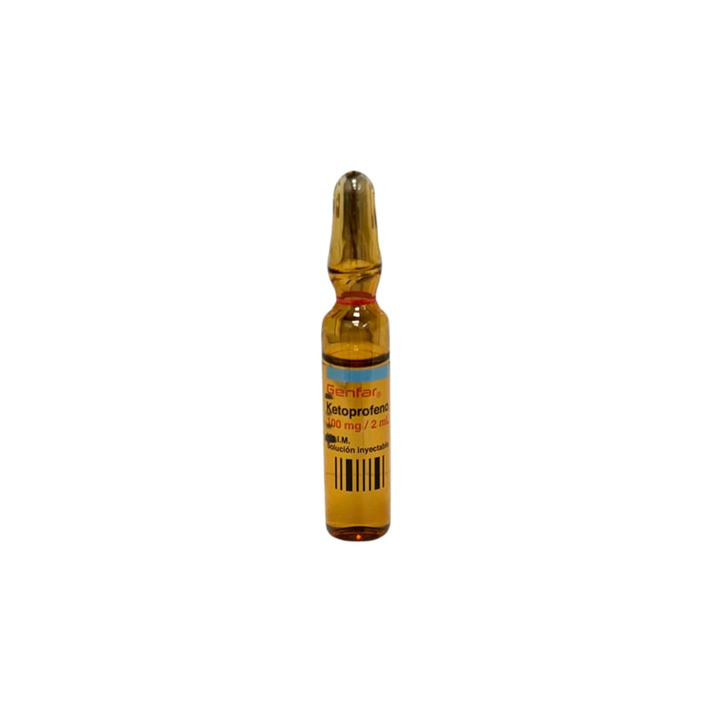 Ketoprofeno 100 mg/2 ml GF Solución Inyectable - Ampolla 2 ml