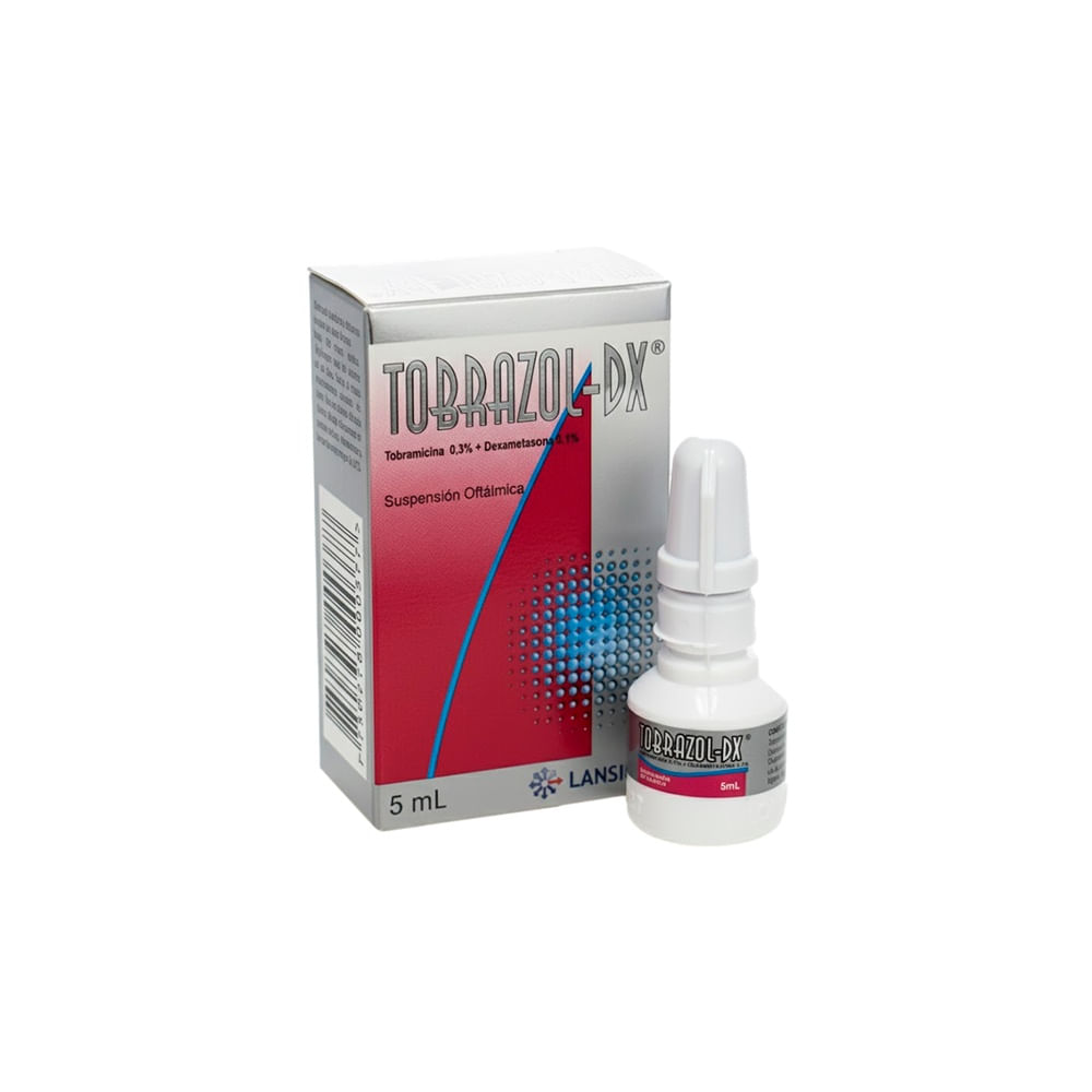 Tobrazol Dx 0.3% + 0.1% Suspensión Oftálmica - Frasco 5 ml