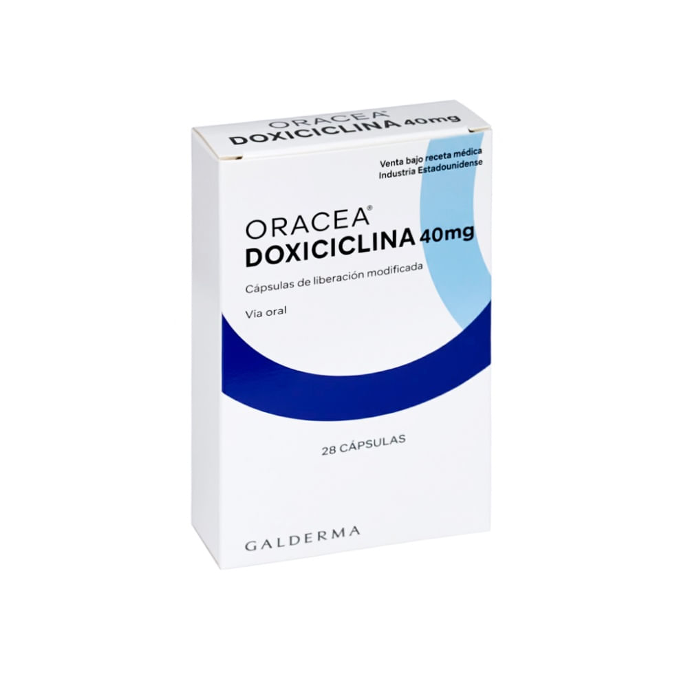 Oracea 40 mg Cápsulas de Liberación Modificada - Caja 28 und