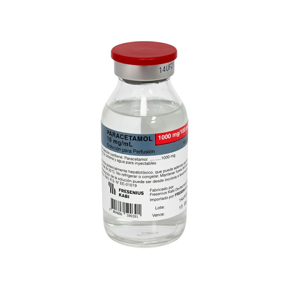 Paracetamol 10 mg/ml FR Solución para Perfusión - Frasco 100 ml