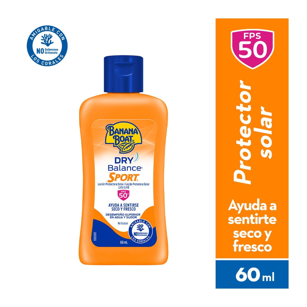 Banana Boat Dry Balance Sport Protector Solar FPS50+ - Frasco 60 ml