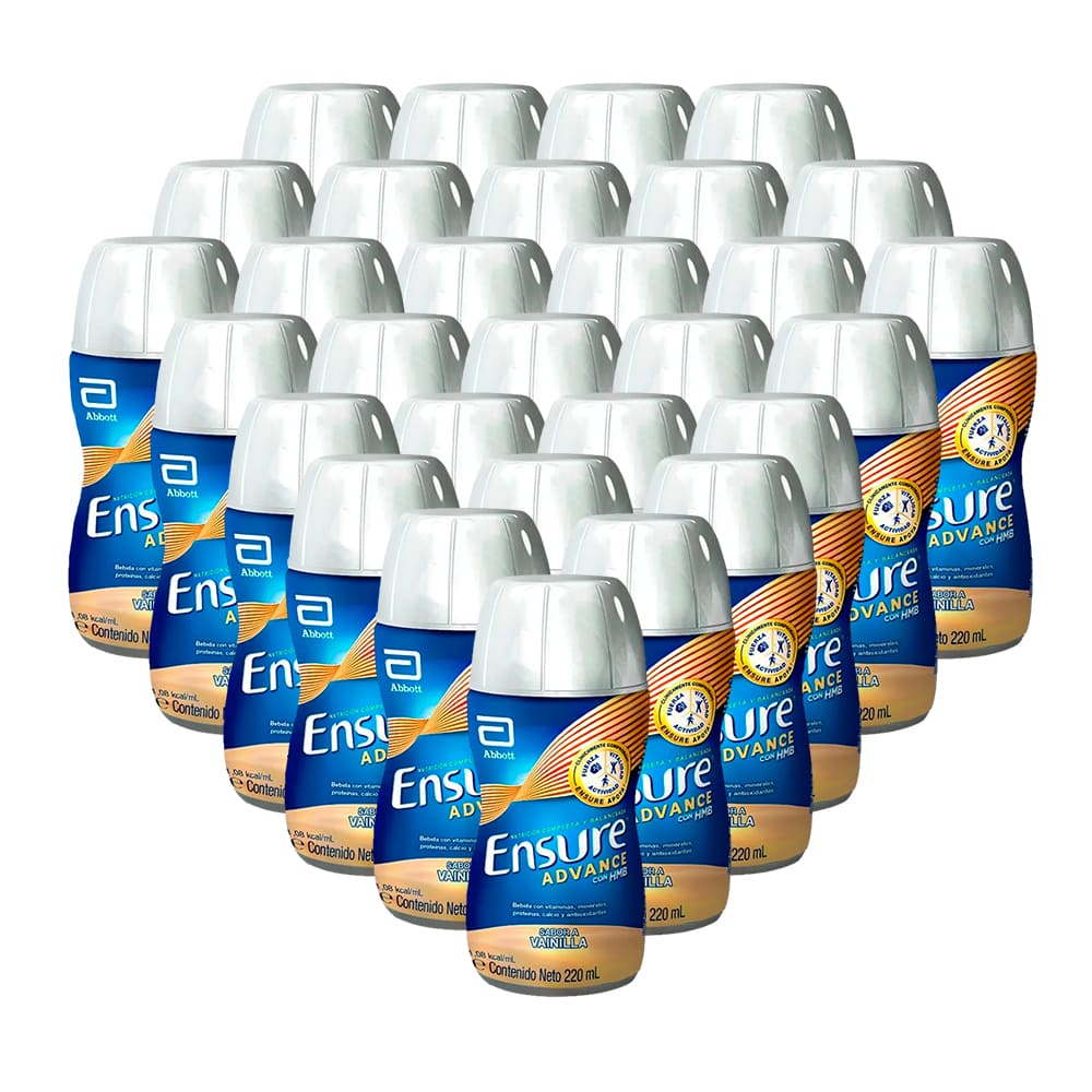 Pack x 30 Ensure Advance con HMB Bebible Sabor Vainilla 220 ml c/u