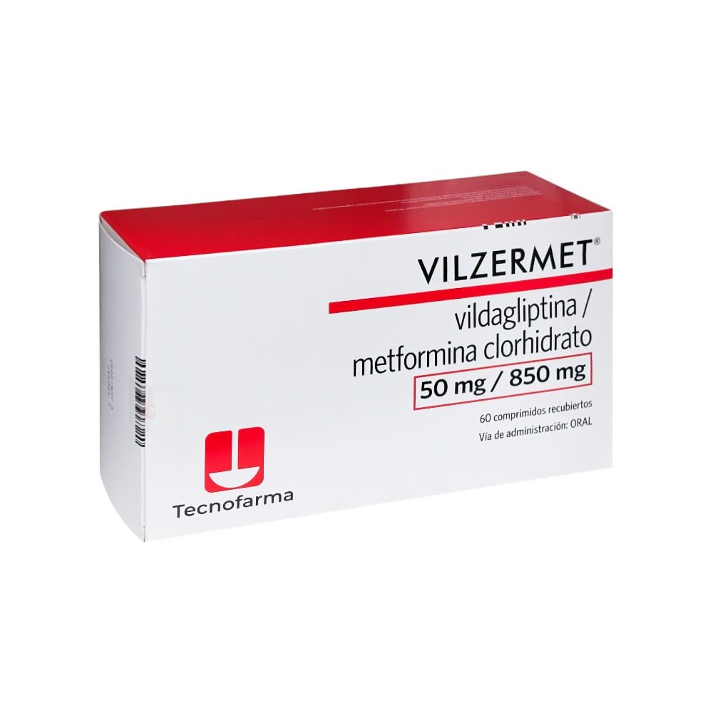 Vilzermet 50 mg + 850 mg Comprimidos - Caja 60 und