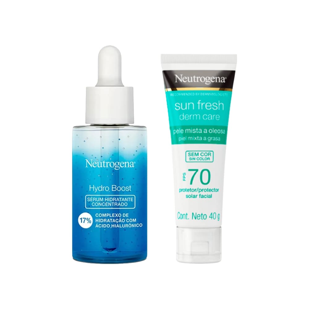 Pack Neutrogena Sun Fresh Derm Care 40 g + Hydro Boost Serum 30 ml
