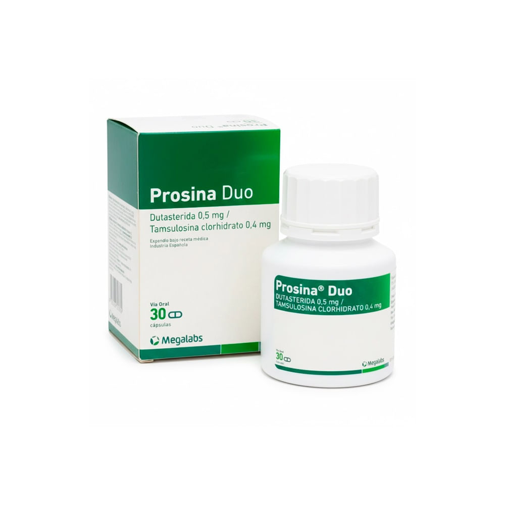 Prosina Duo 0.5 mg + 0.4 mg Cápsulas - Frasco 30 und