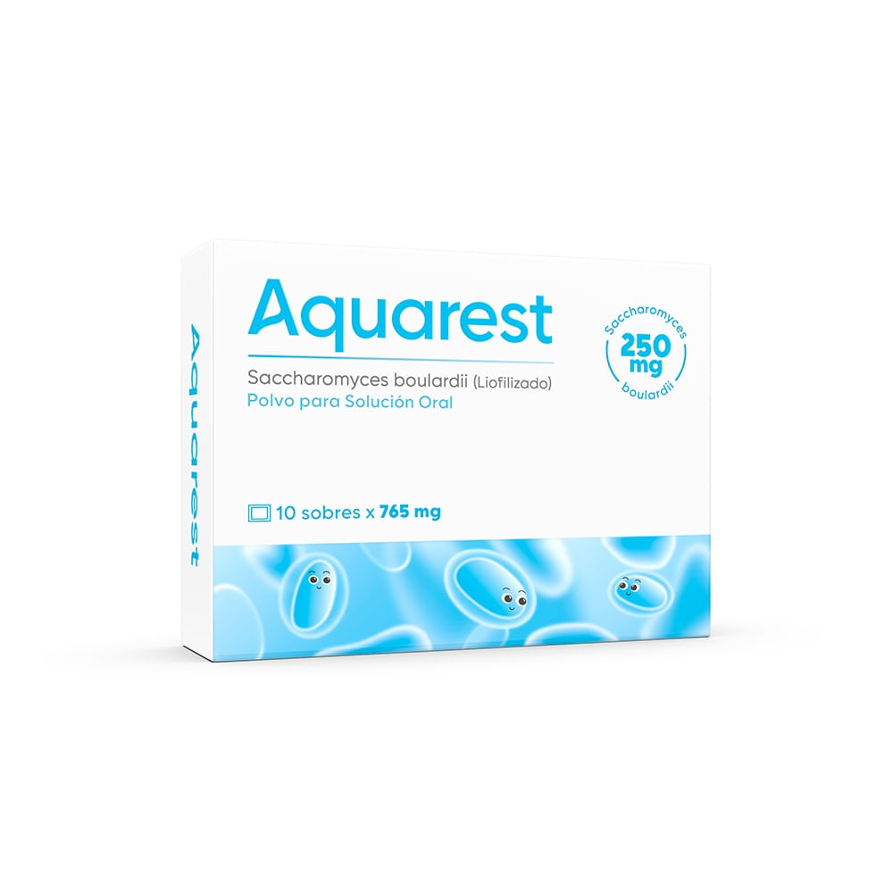 Aquarest 250 mg Polvo para Solución Oral Sobres - Caja 10 und