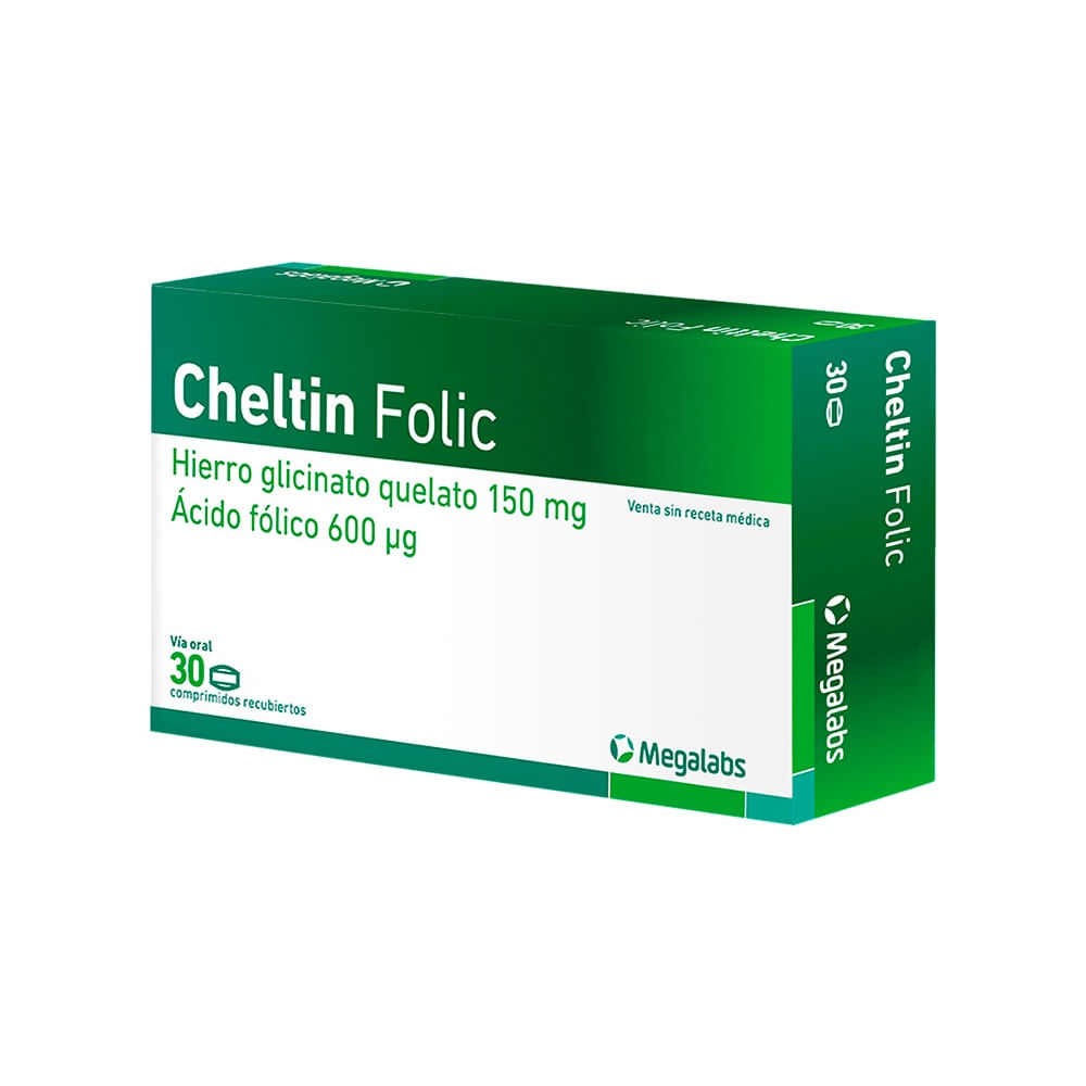 Cheltin Folic 150 mg + 600 mcg Comprimidos Recubiertos - Caja 30 und