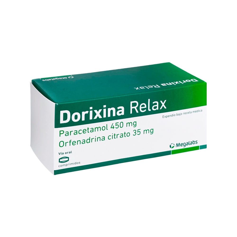Dorixina Relax 450 mg + 35 mg Comprimidos - Blíster 10 und