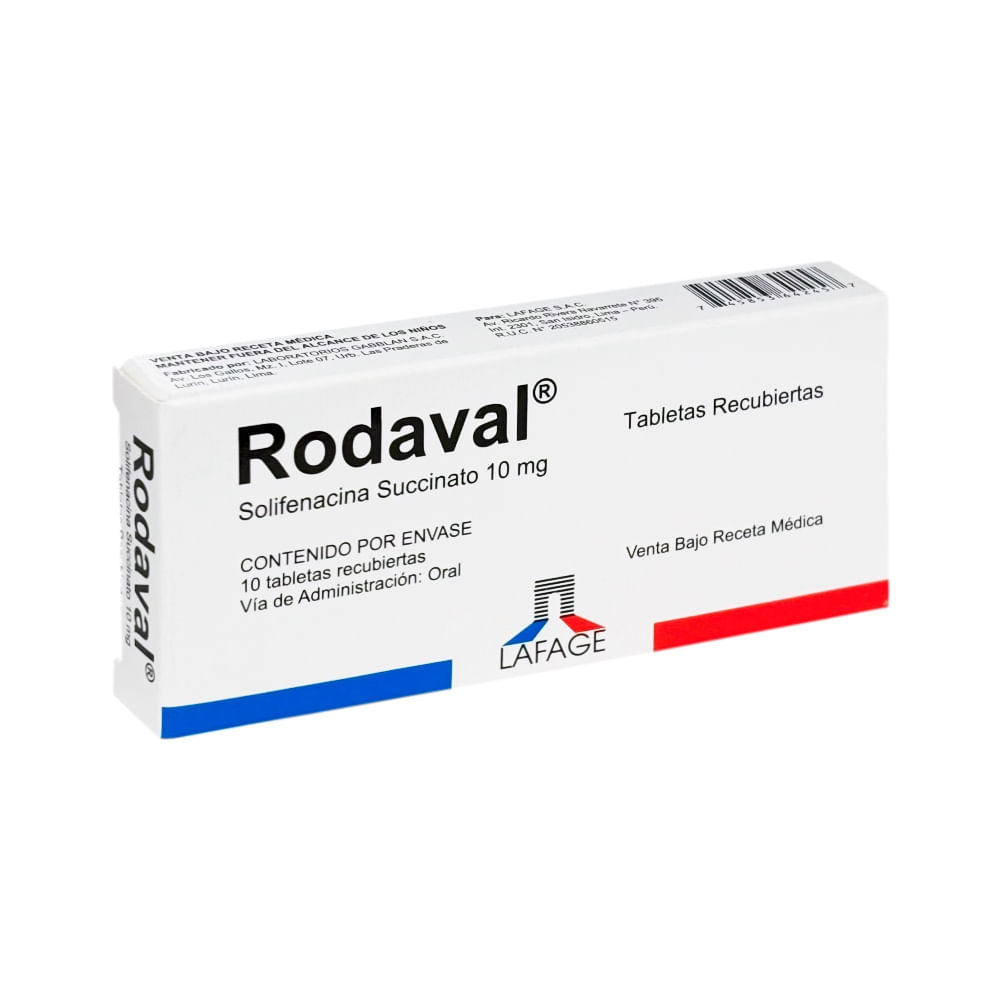 Rodaval 10 mg Tabletas Recubiertas - Caja 10 und