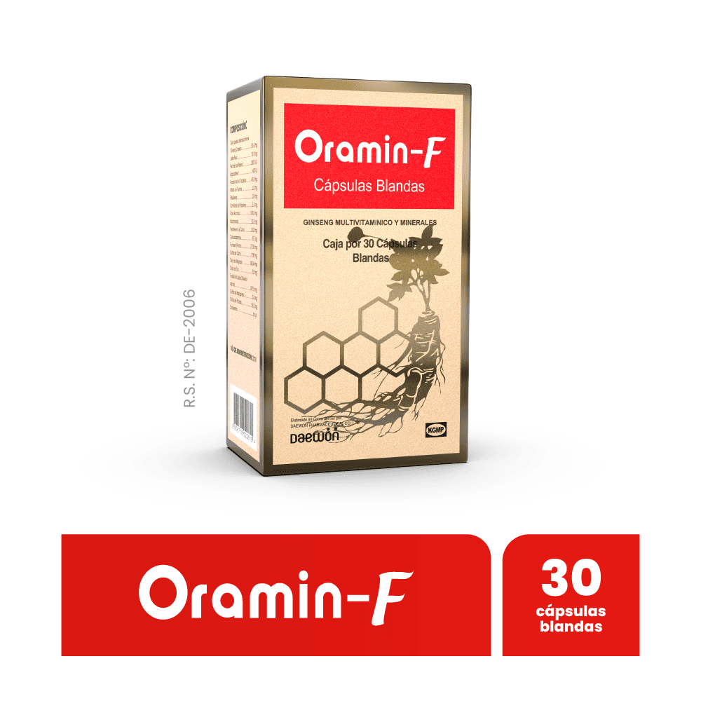 Oramin F Cápsulas Blandas - Caja 30 und