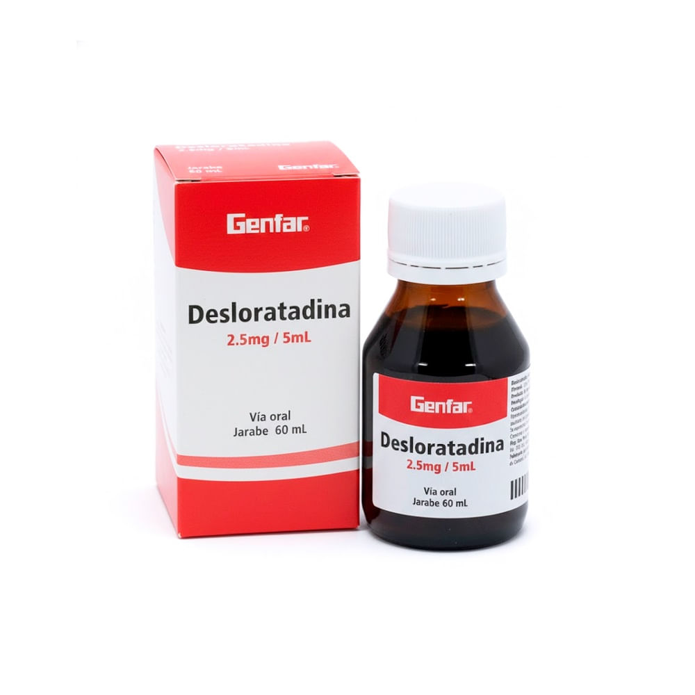 Desloratadina 2.5 mg/5 ml GF Jarabe - Frasco 60 ml