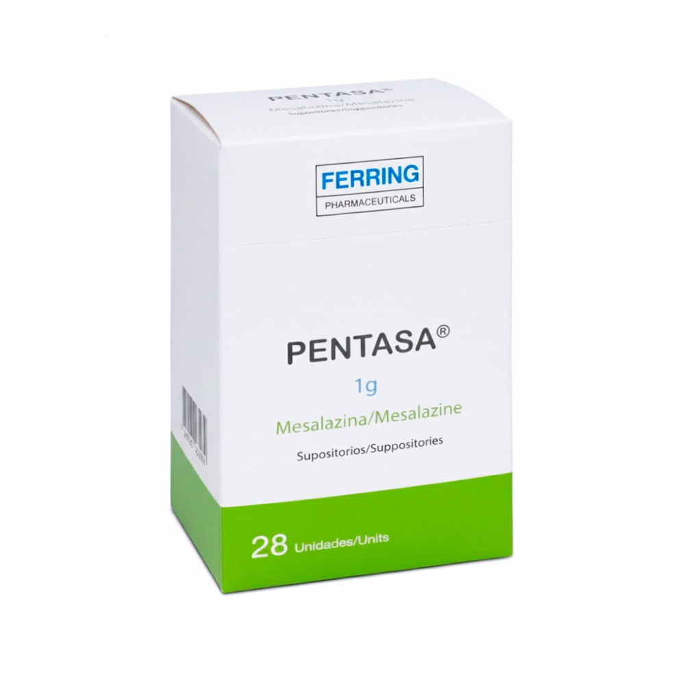 Pentasa 1 g Supositorios - Caja 28 und