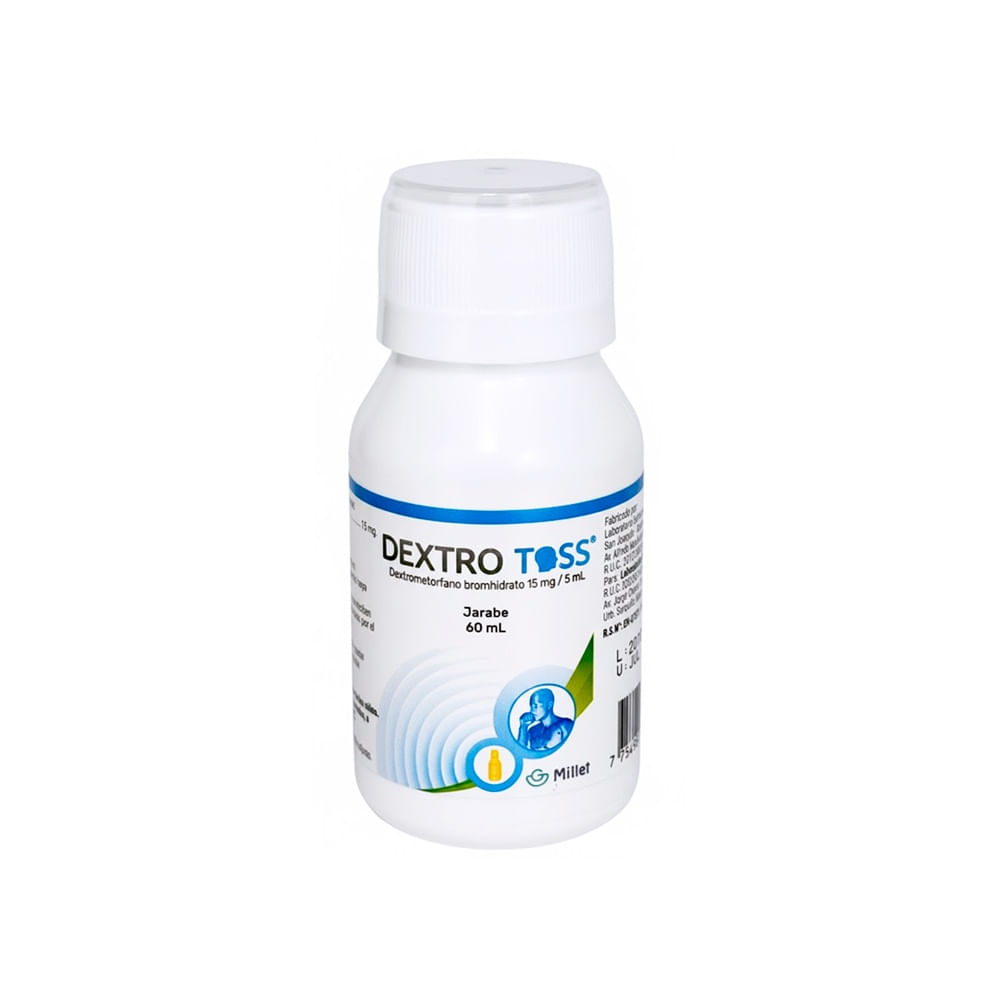 Dextro Toss 15 mg/5 ml Jarabe - Frasco 60 ml
