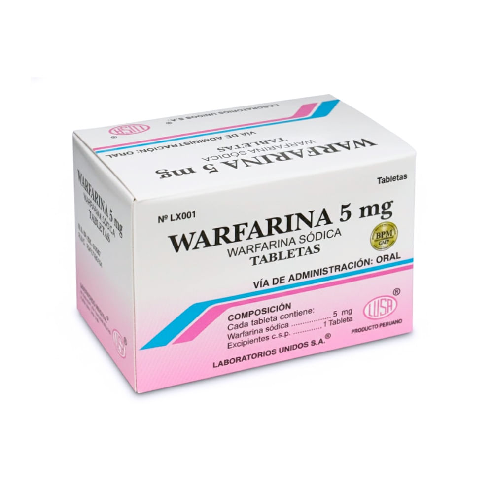 Warfarina 5 mg LS Tabletas - Blíster 10 und