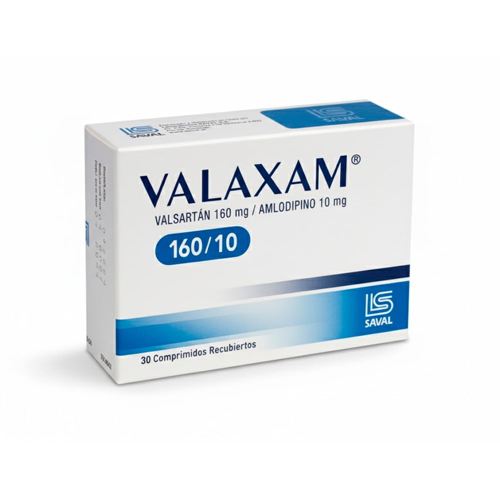 Valaxam 160 mg + 10 mg Comprimidos Recubiertos - Caja 30 und