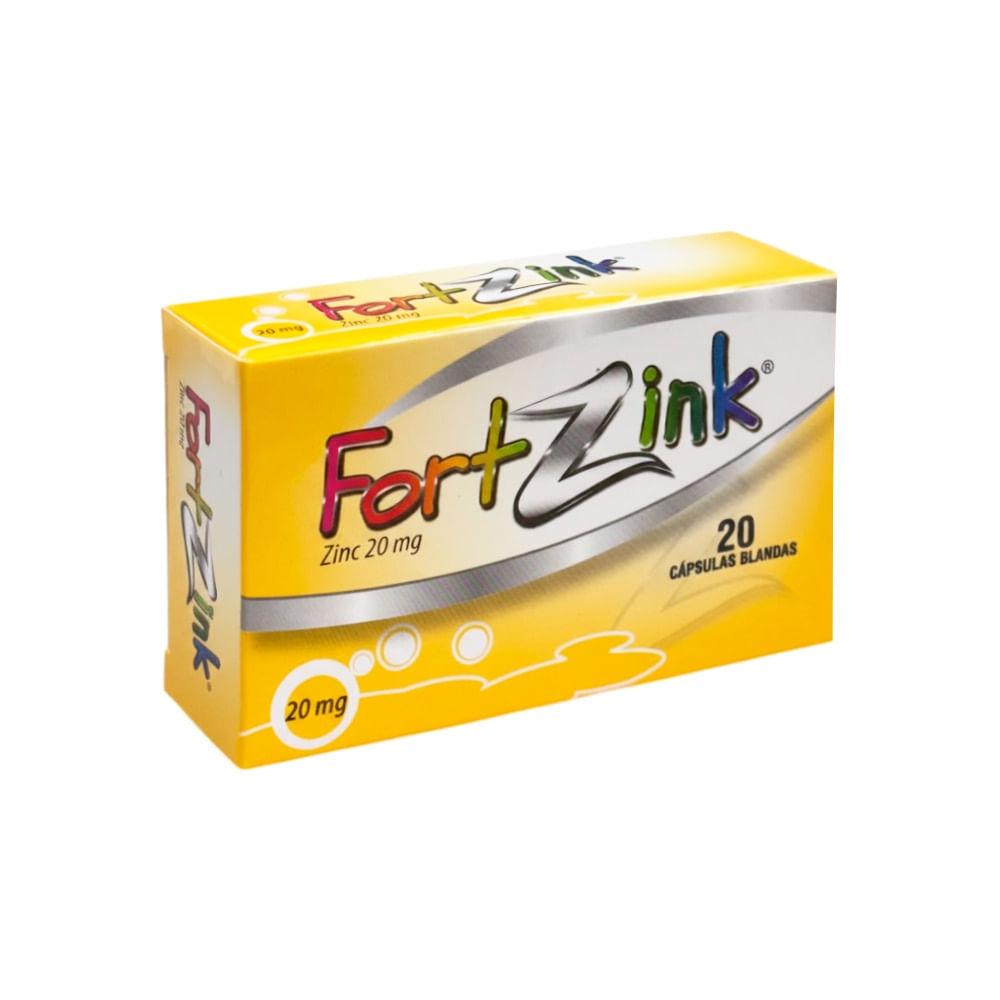 Fortzink 20 mg Cápsulas Blandas - Caja 20 und