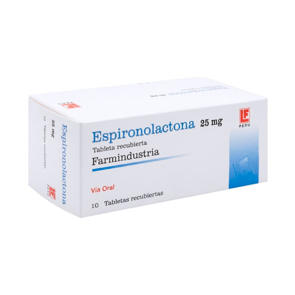 Espironolactona 25 mg FI Tabletas Recubiertas - Blíster 10 und