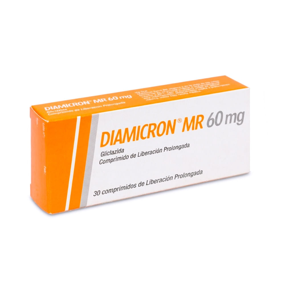 Diamicron MR 60 mg Comprimidos de Liberación Prolongada - Caja 30 und