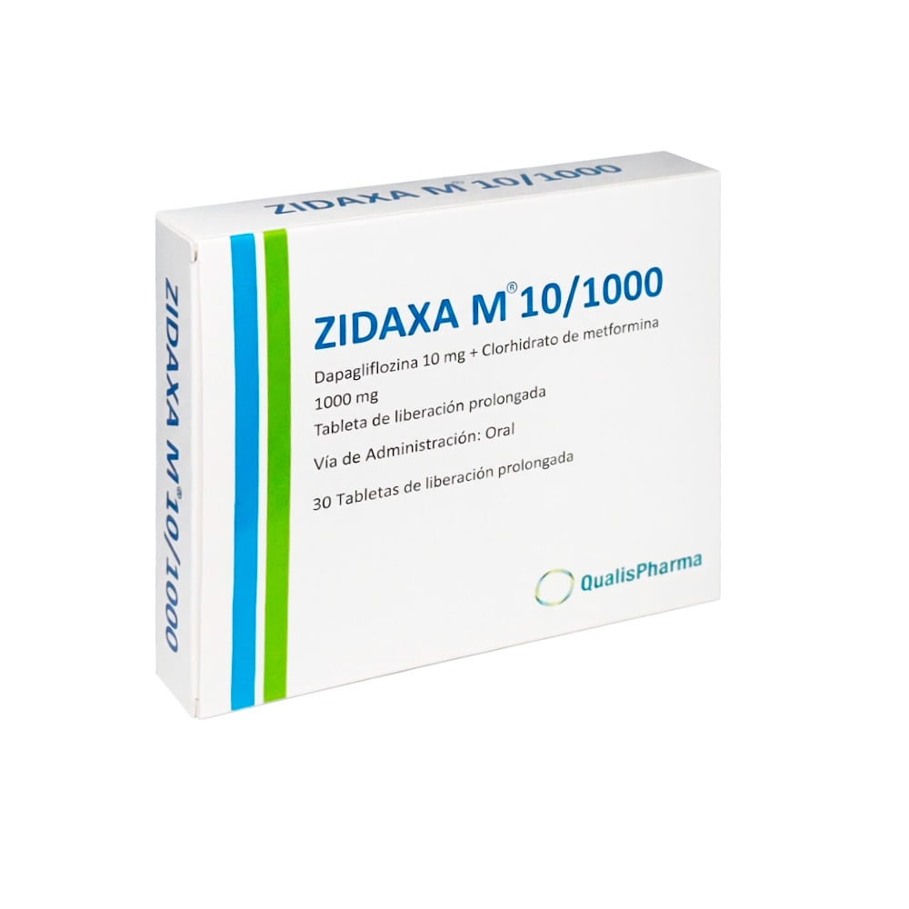 Zidaxa M 10 mg + 1 000 mg Tabletas de Liberación Prolongada - Caja 30 und