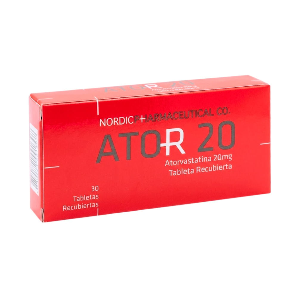 Ator 20 mg Tabletas Recubiertas - Caja 30 und