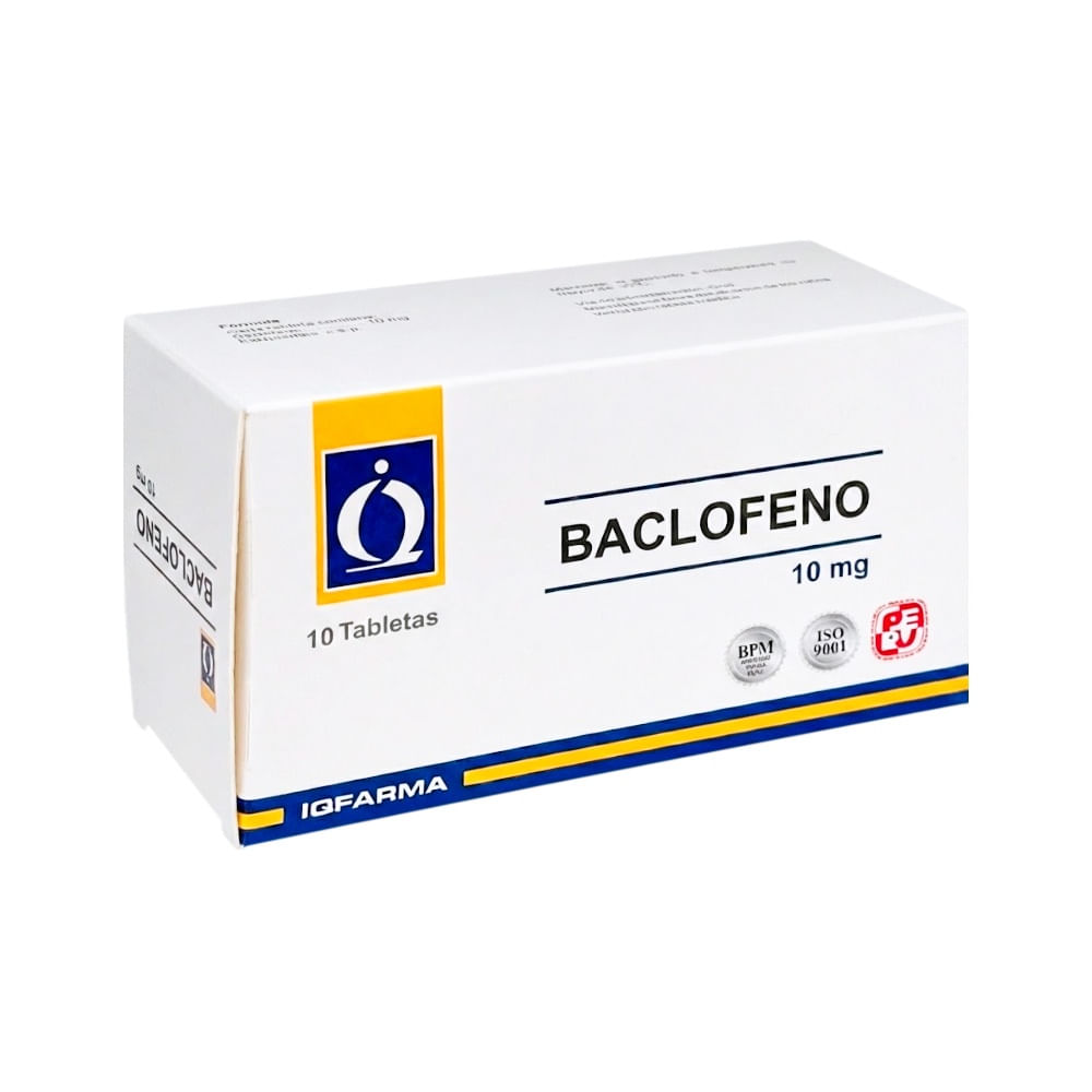 Baclofeno 10 mg IQ Tabletas - Blíster 10 und