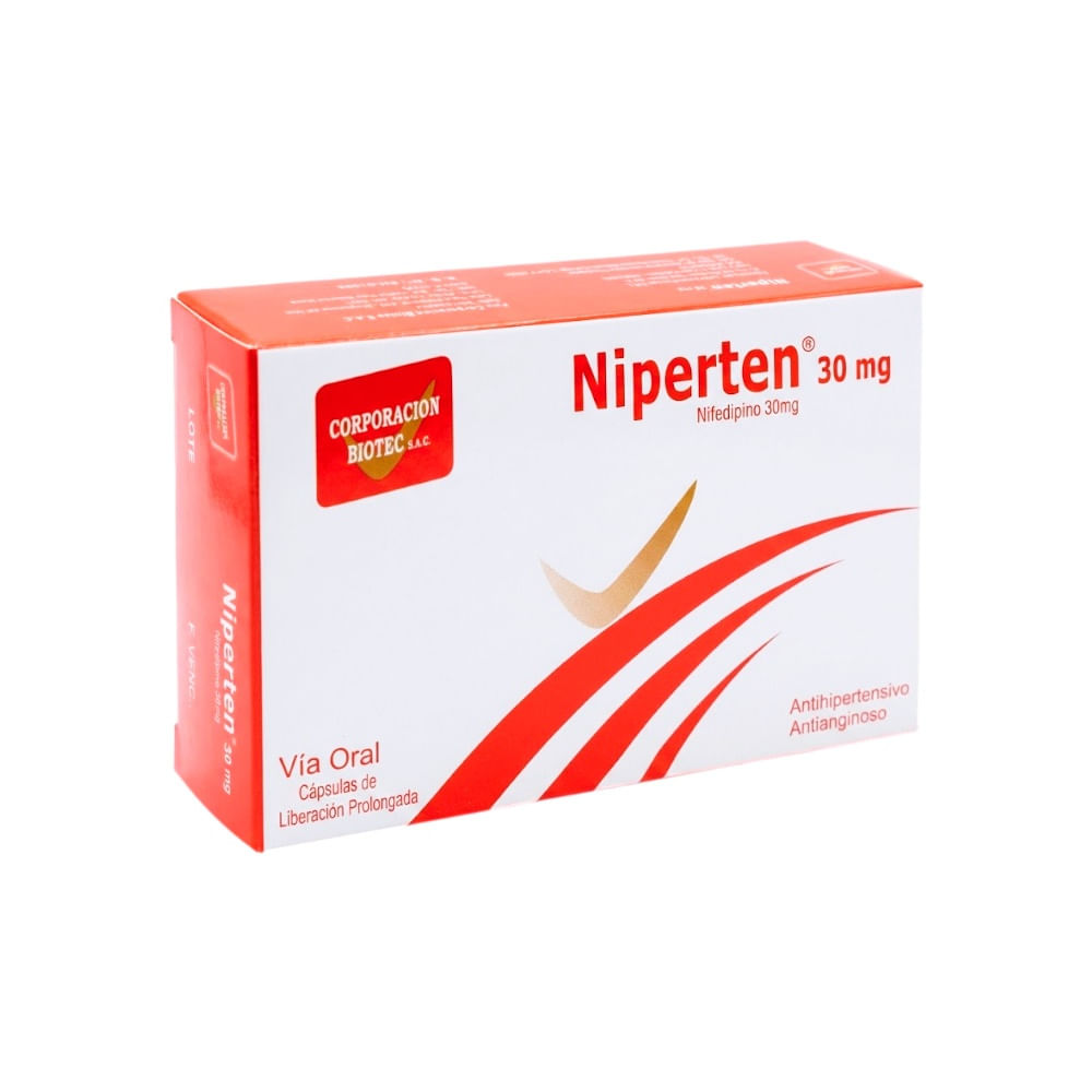 Niperten 30 mg Cápsulas de Liberación Prolongada - Blíster 10 und