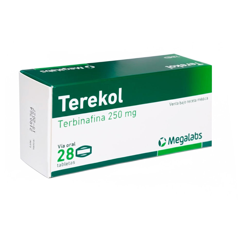 Terekol 250 mg Tabletas - Caja 28 und