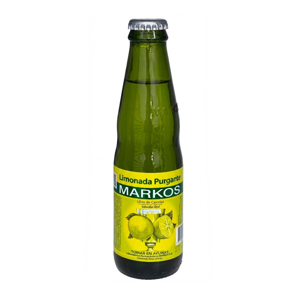 Limonada Purgante Markos Libre de Calorías Solución Oral - Frasco 200 ml