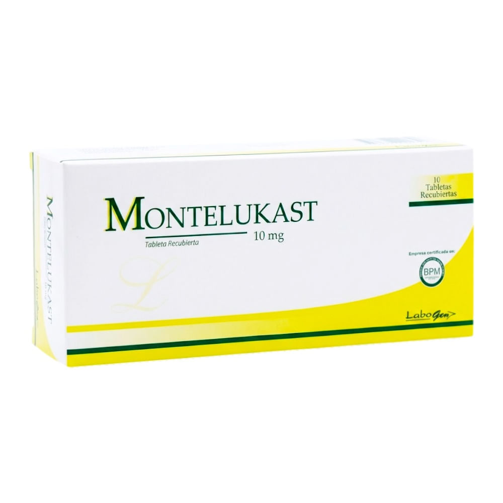 Montelukast 10 mg LG Tabletas Recubiertas - Blíster 10 und