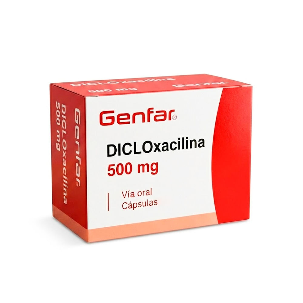 Dicloxacilina 500 mg GF Cápsulas - Blíster 10 und