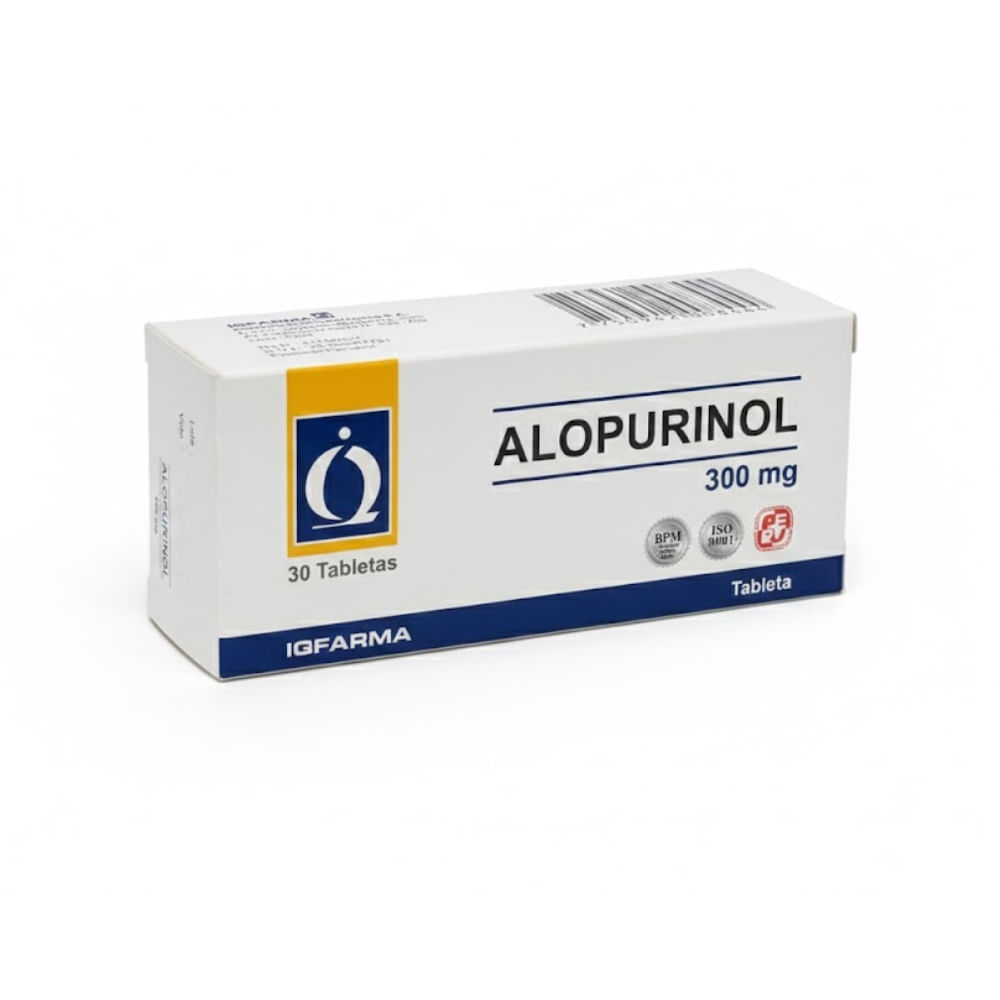 Alopurinol 300 mg IQ Tabletas - Caja 30 und