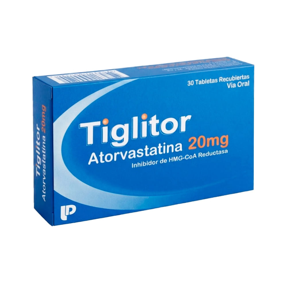 Tiglitor 20 mg Tabletas Recubiertas - Caja 30 und