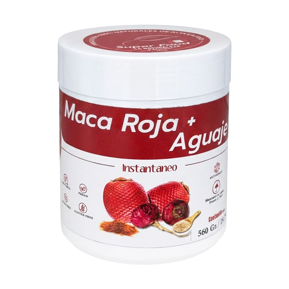 La Naturaleza y tu Salud Maca Roja + Aguaje Instantáneo - Frasco 560 g