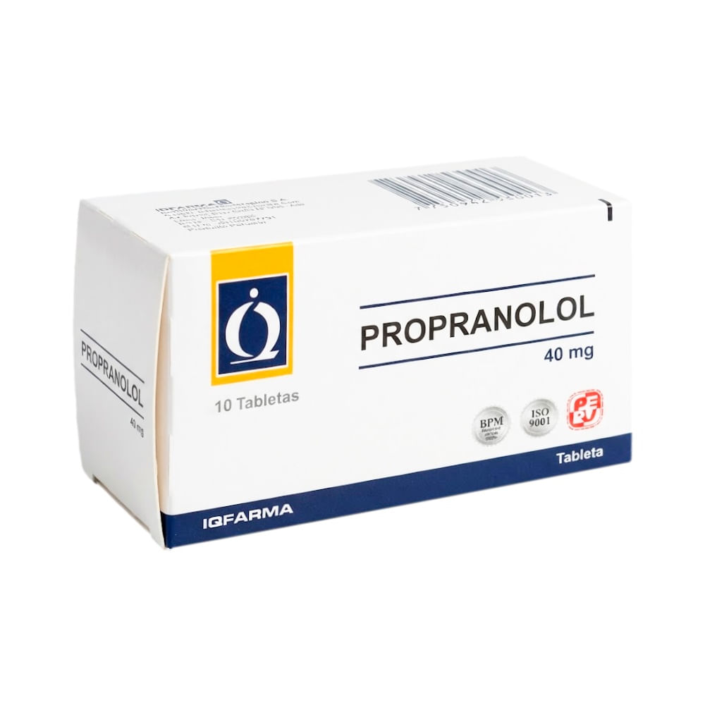Propranolol 40 mg IQ Tabletas - Blíster 10 und