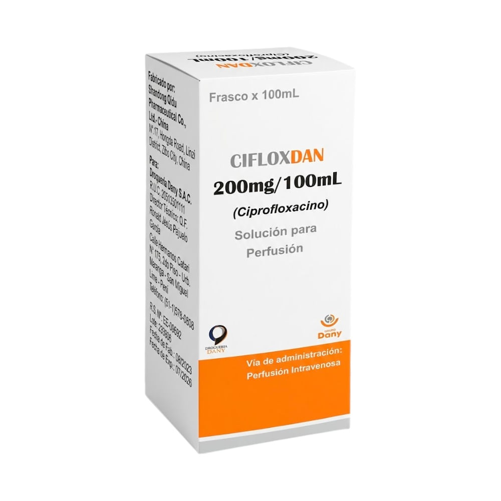 Cifloxdan 200 mg/100 ml Solución para Perfusión - Frasco 100 ml
