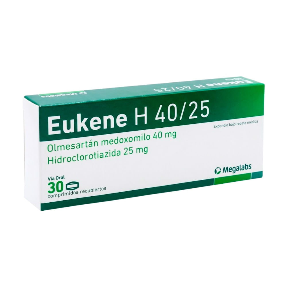Eukene H 40 mg + 25 mg Comprimidos Recubiertos - Caja 30 und