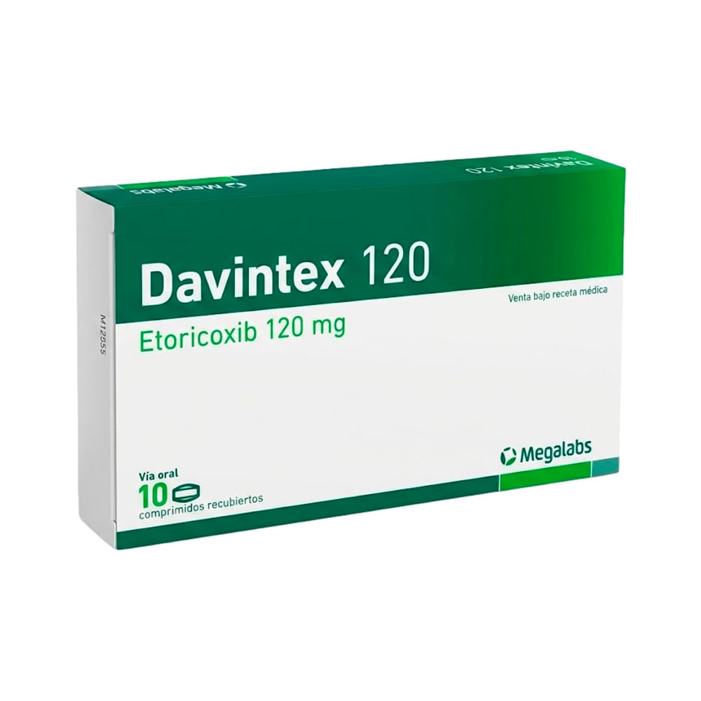 Davintex 120 mg Comprimidos Recubiertos - Caja 10 und