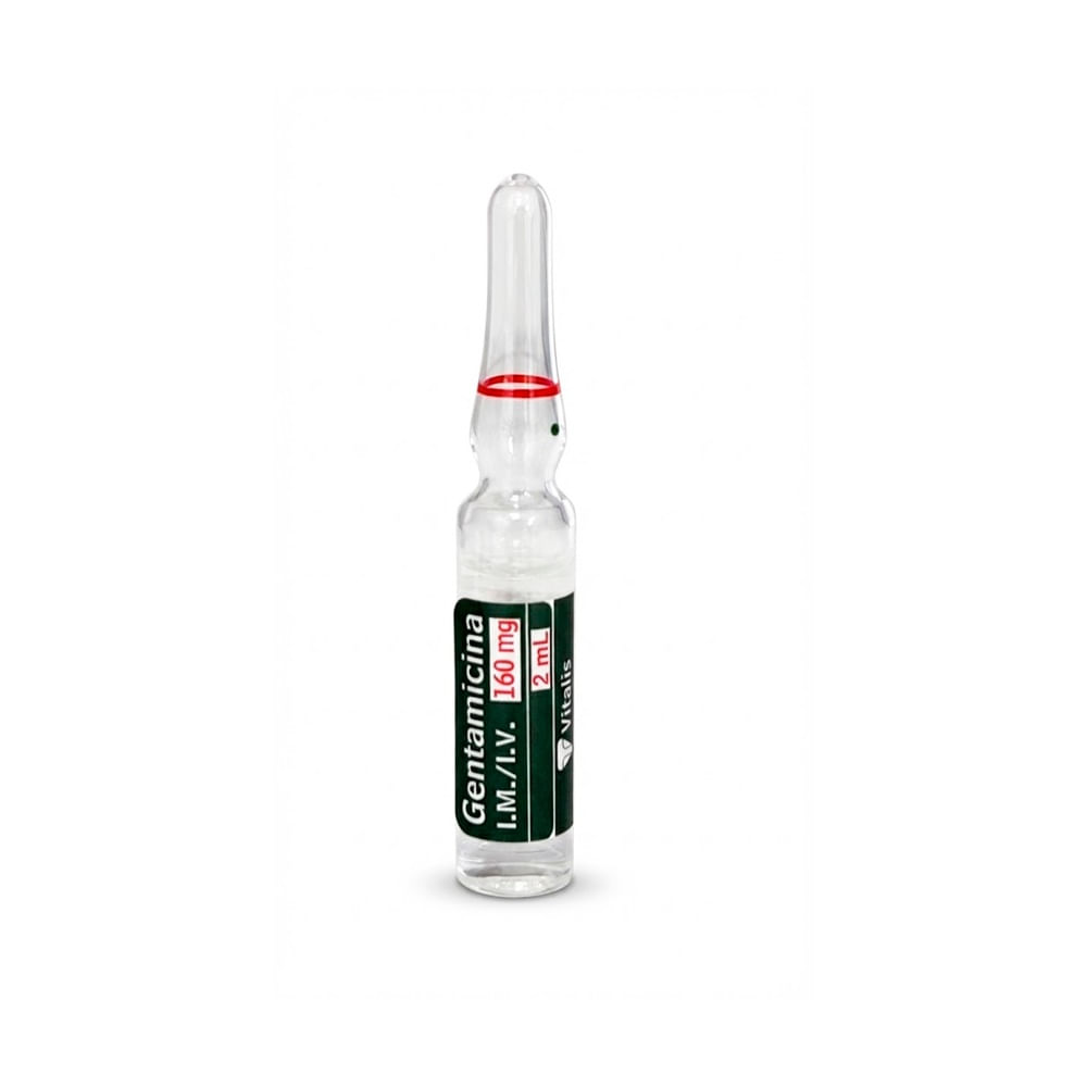 Gentamicina 160 mg/2 ml VT Solución Inyectable - Ampolla 2 ml