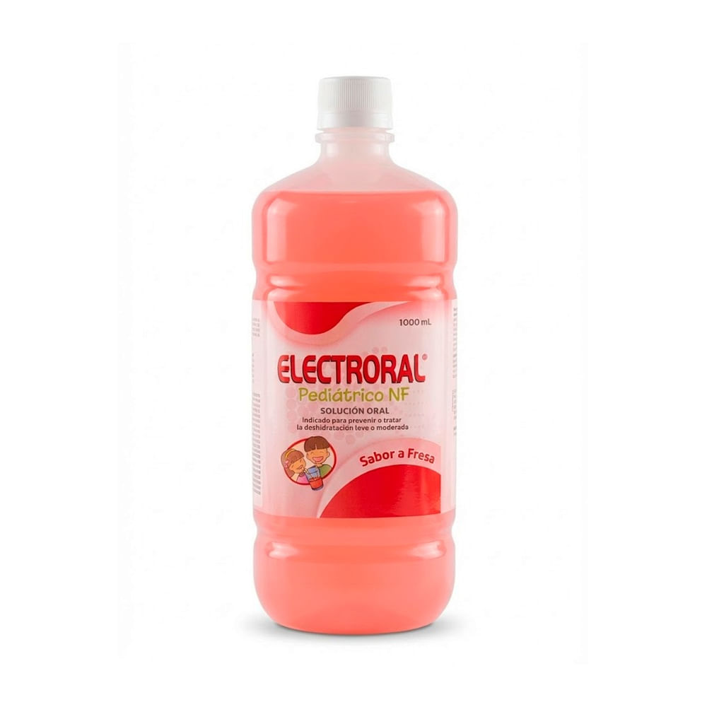 Electroral Pediátrico NF Suero Sabor Fresa - Frasco 1000 ml
