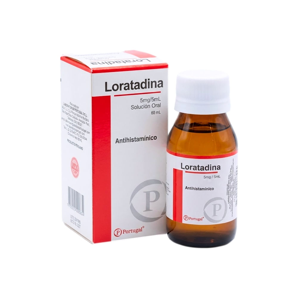 Loratadina 5 mg/5 ml PT Solución Oral - Frasco 60 ml