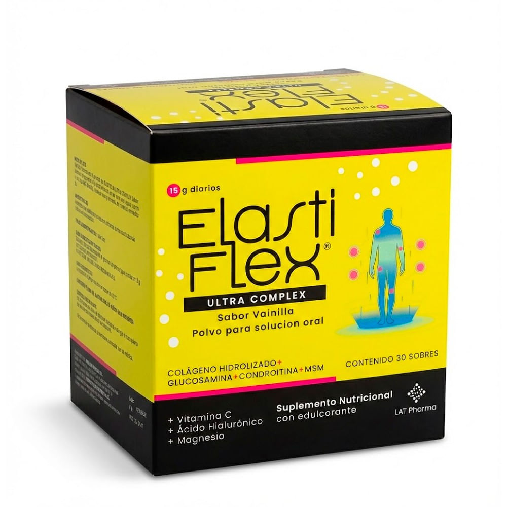 Elastiflex Ultra Complex Polvo para Solución Oral Sabor Vainilla - Caja 30 und