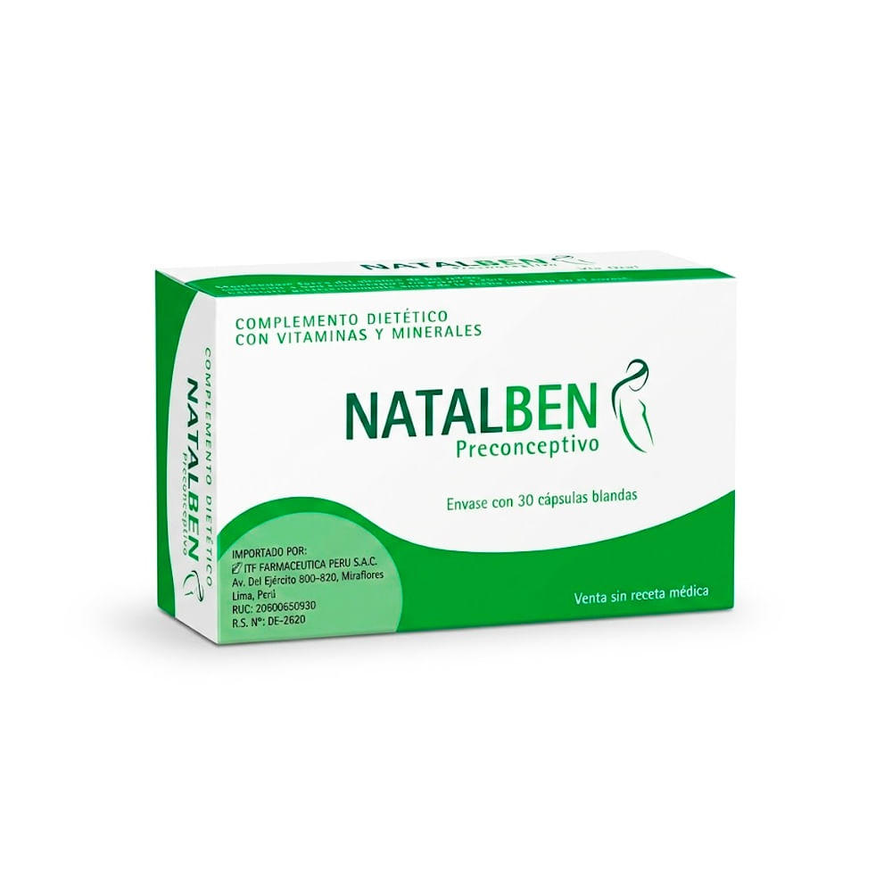 Natalben Preconceptivo Cápsulas Blandas - Caja 30 und