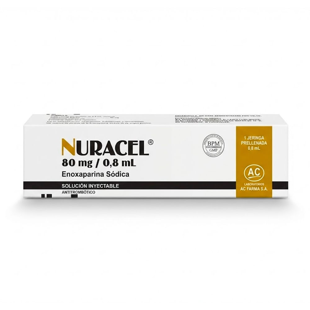 Nuracel 80 mg/0.8 ml Solución Inyectable - Jeringa 0.8 ml