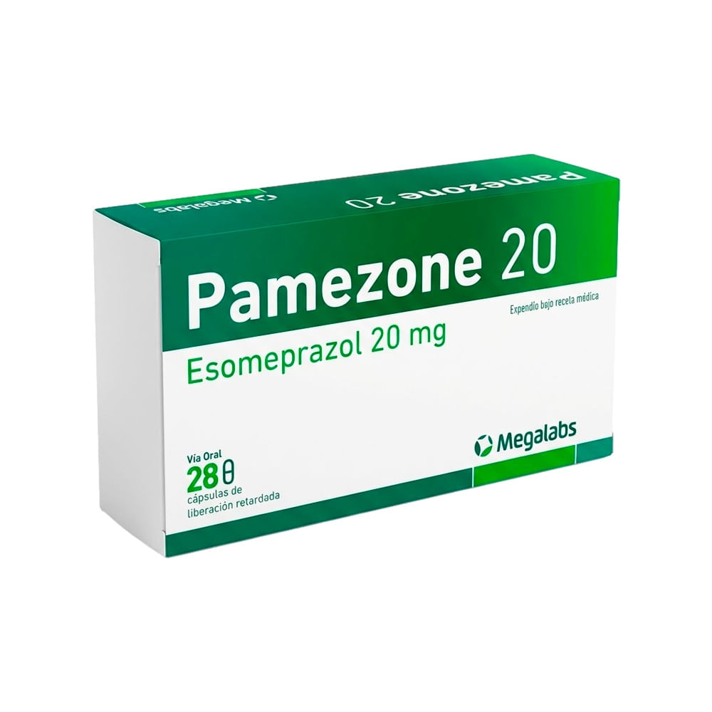 Pamezone 20 mg Cápsulas de Liberación Retardada - Caja 28 und
