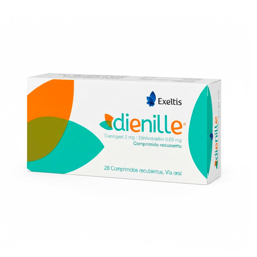 Dienille 2 mg + 0.03 mg Comprimidos Recubiertos - Caja 28 und